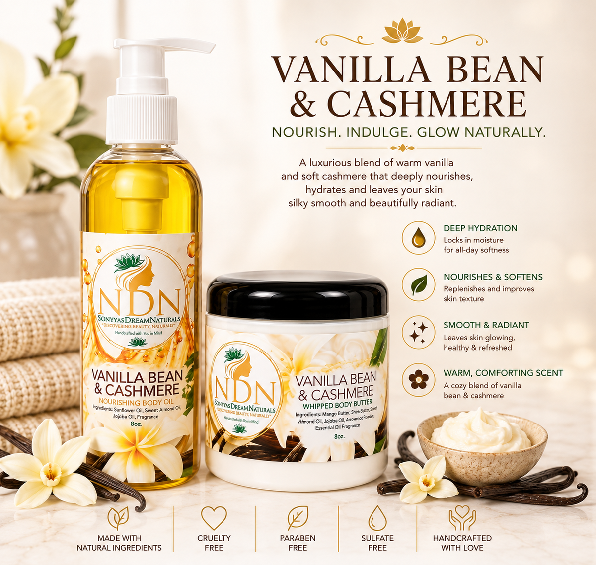 Vanilla Bean & Cashmere Bundle