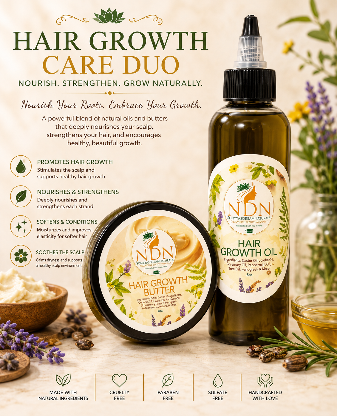 Hair Growth Bundle | 2-Step Moisture Routine